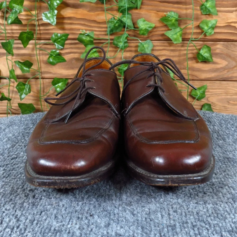 Allen Edmonds Burton Mens Split Toe Derby Shoes 10 D Formal Brown Leather